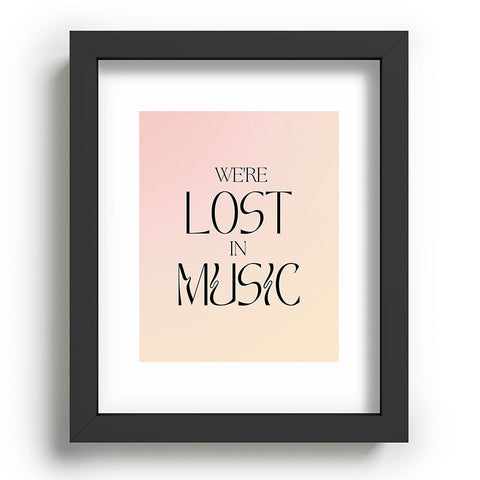 Mambo Art Studio We are lost in music Recessed Framing Rectangle