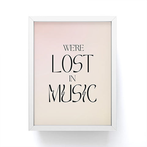 Mambo Art Studio We are lost in music Framed Mini Art Print
