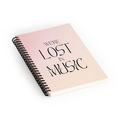 Mambo Art Studio We are lost in music Spiral Notebook