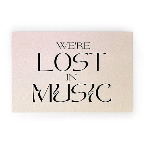 Mambo Art Studio We are lost in music Welcome Mat