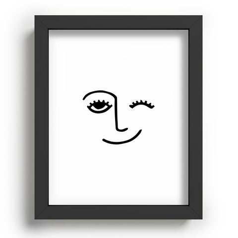 Mambo Art Studio Wink Face Recessed Framing Rectangle