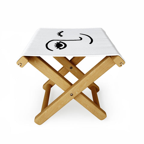 Mambo Art Studio Wink Face Folding Stool