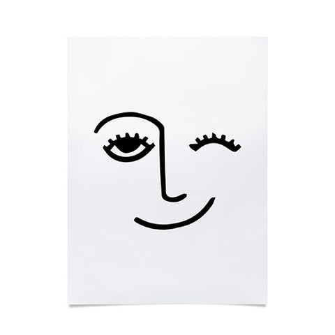 Mambo Art Studio Wink Face Poster