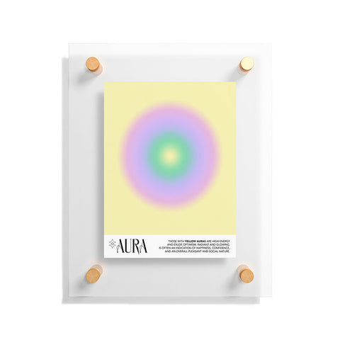 Mambo Art Studio Yellow Aura Floating Acrylic Print