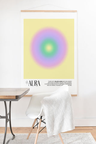 Mambo Art Studio Yellow Aura Art Print And Hanger