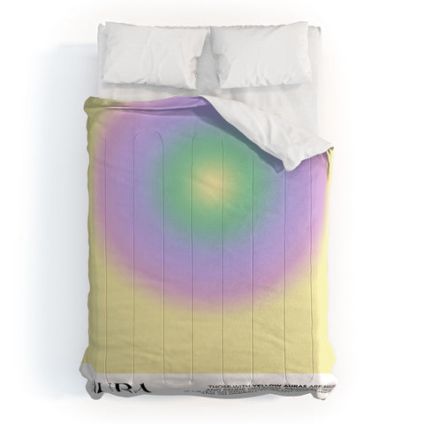 Mambo Art Studio Yellow Aura Comforter