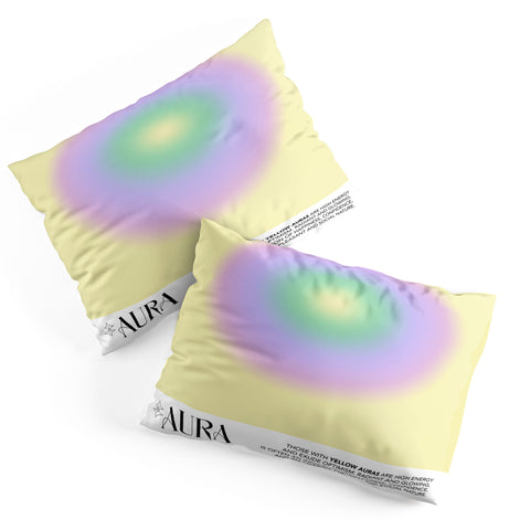 Mambo Art Studio Yellow Aura Pillow Shams