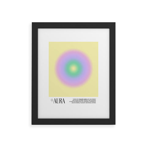 Mambo Art Studio Yellow Aura Framed Art Print