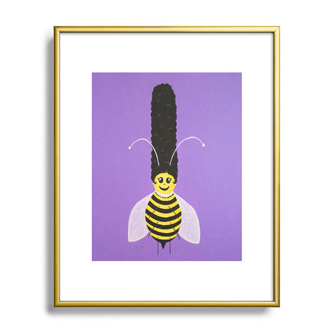 Mandy Hazell Bee Hive Betty Metal Framed Art Print