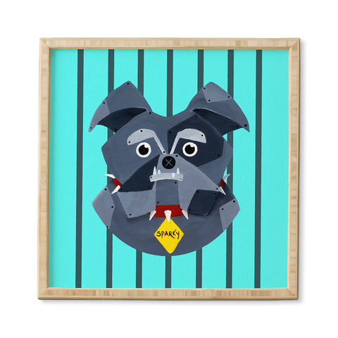 Mandy Hazell Dog Bot Framed Wall Art