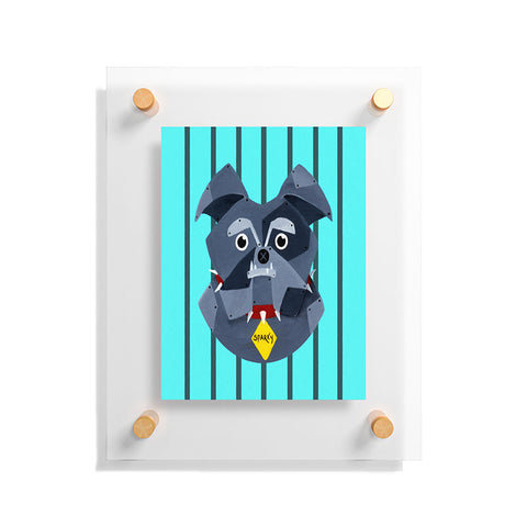 Mandy Hazell Dog Bot Floating Acrylic Print