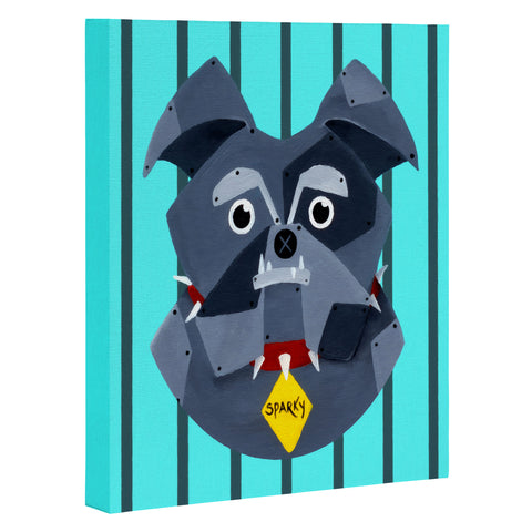 Mandy Hazell Dog Bot Art Canvas