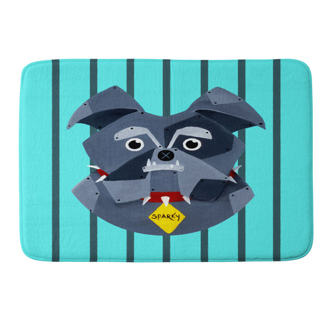 Mandy Hazell Dog Bot Memory Foam Bath Mat