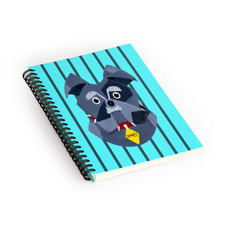 Mandy Hazell Dog Bot Spiral Notebook