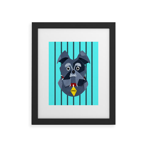 Mandy Hazell Dog Bot Framed Art Print