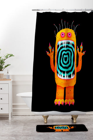 Mandy Hazell Hypno Monster Shower Curtain And Mat