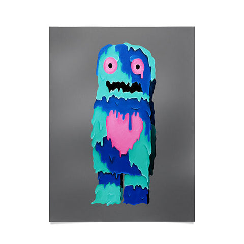 Mandy Hazell Melty Monster Poster