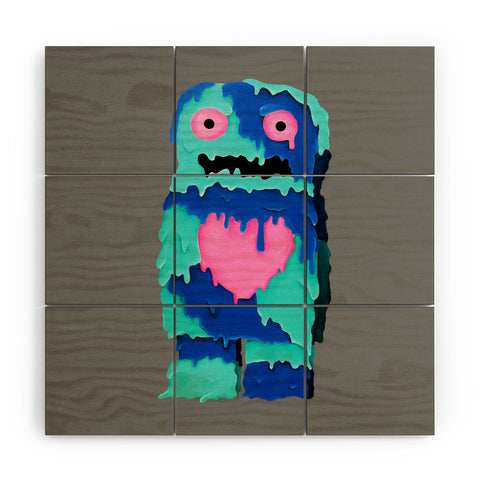 Mandy Hazell Melty Monster Wood Wall Mural