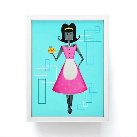 Mandy Hazell Mrs Bot Framed Mini Art Print