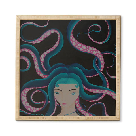 Mandy Hazell Octo Hair Framed Wall Art