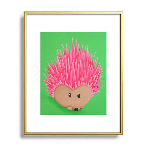 Mandy Hazell Ollie Hedgehog Metal Framed Art Print