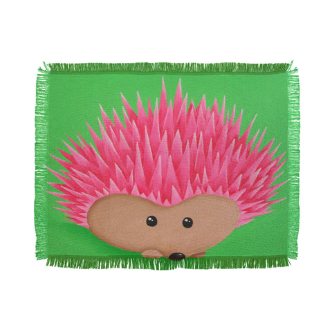 Mandy Hazell Ollie Hedgehog Throw Blanket