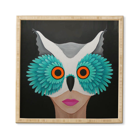 Mandy Hazell Owl Lady Framed Wall Art