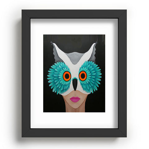 Mandy Hazell Owl Lady Recessed Framing Rectangle