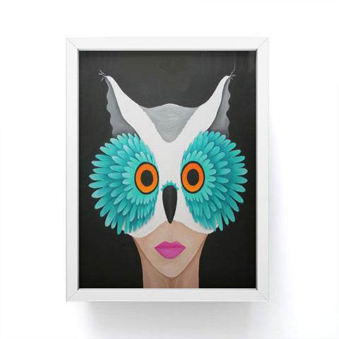 Mandy Hazell Owl Lady Framed Mini Art Print