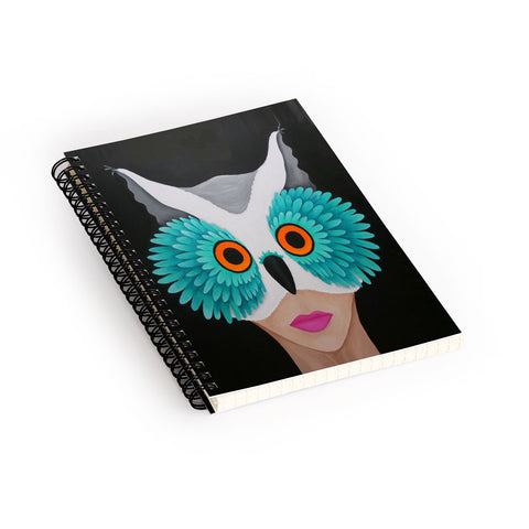 Mandy Hazell Owl Lady Spiral Notebook