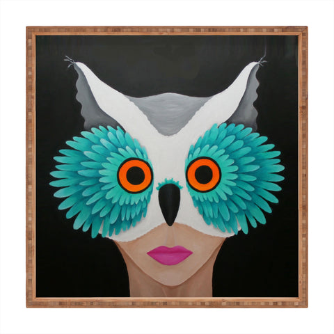Mandy Hazell Owl Lady Square Tray