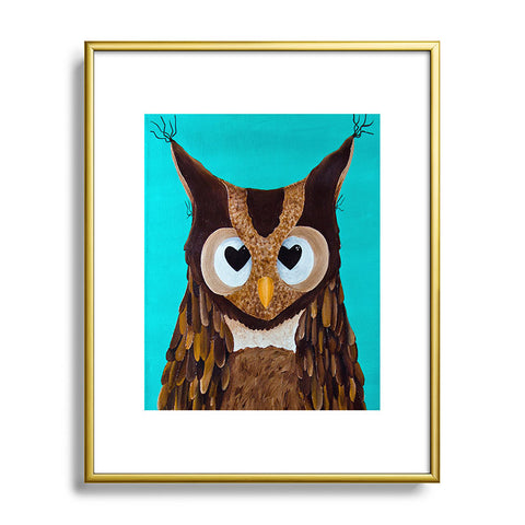 Mandy Hazell Owl Love You Metal Framed Art Print