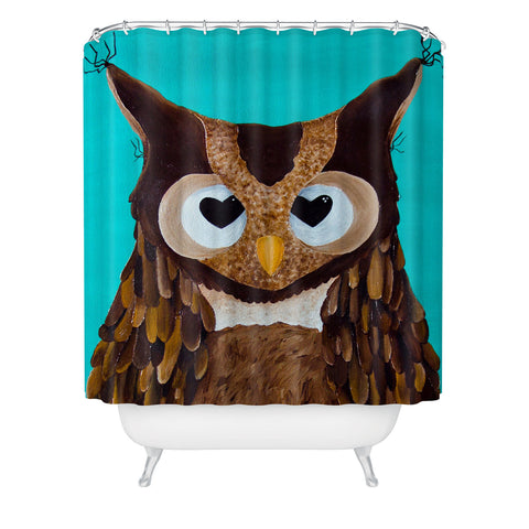 Mandy Hazell Owl Love You Shower Curtain