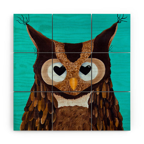 Mandy Hazell Owl Love You Wood Wall Mural