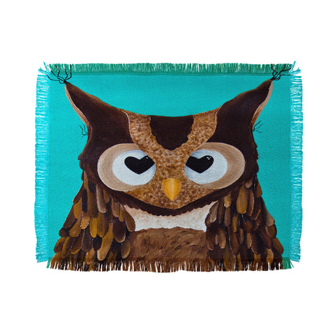Mandy Hazell Owl Love You Throw Blanket