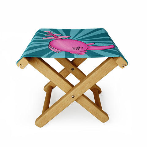 Mandy Hazell Pew Pew Pink Folding Stool