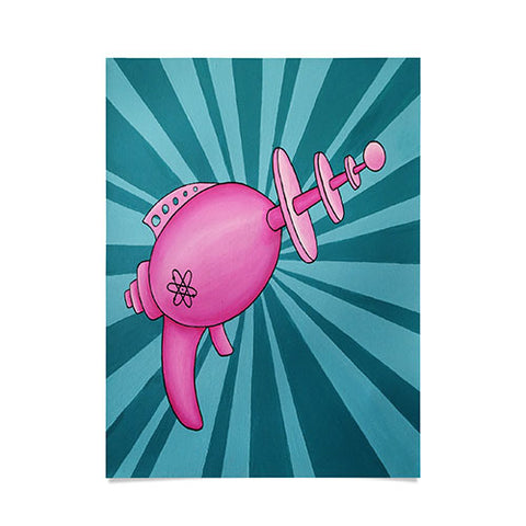 Mandy Hazell Pew Pew Pink Poster