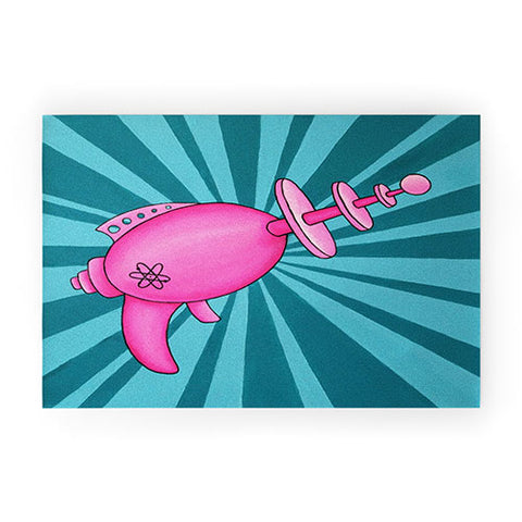 Mandy Hazell Pew Pew Pink Welcome Mat