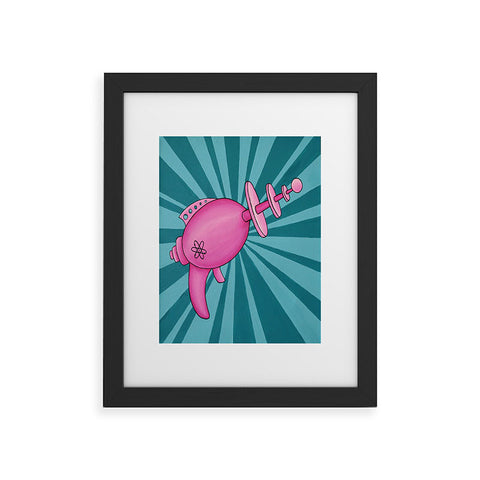Mandy Hazell Pew Pew Pink Framed Art Print