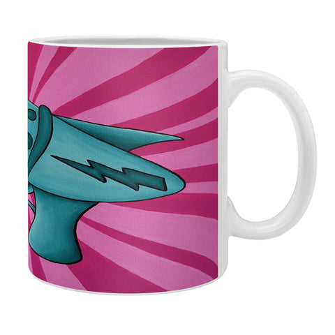 Mandy Hazell Pew Pew Teal Coffee Mug