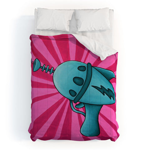 Mandy Hazell Pew Pew Teal Comforter
