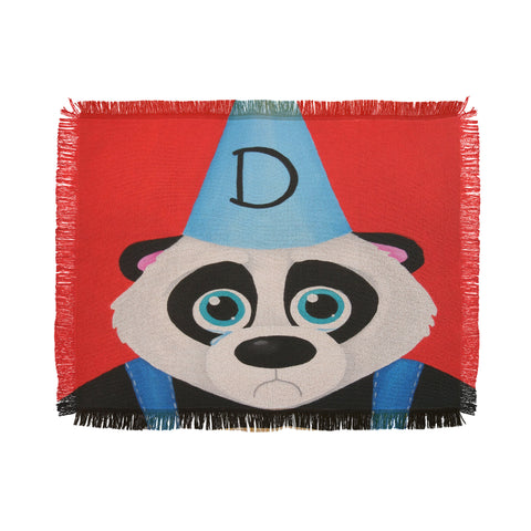 Mandy Hazell Sad Panda Throw Blanket