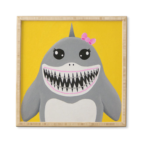 Mandy Hazell Shark Tooth Sally Framed Wall Art
