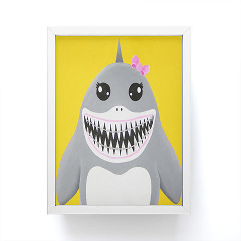 Mandy Hazell Shark Tooth Sally Framed Mini Art Print
