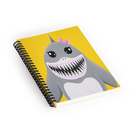 Mandy Hazell Shark Tooth Sally Spiral Notebook