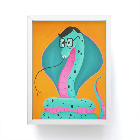 Mandy Hazell Smart Snake Framed Mini Art Print
