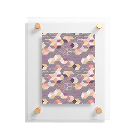 Mareike Boehmer 3D Geometry Cubes 1 Floating Acrylic Print