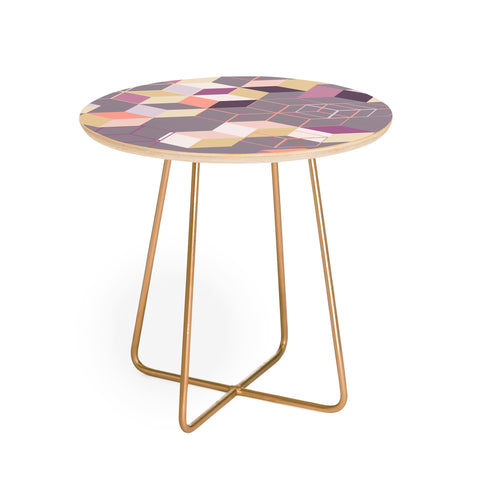 Mareike Boehmer 3D Geometry Cubes 1 Round Side Table
