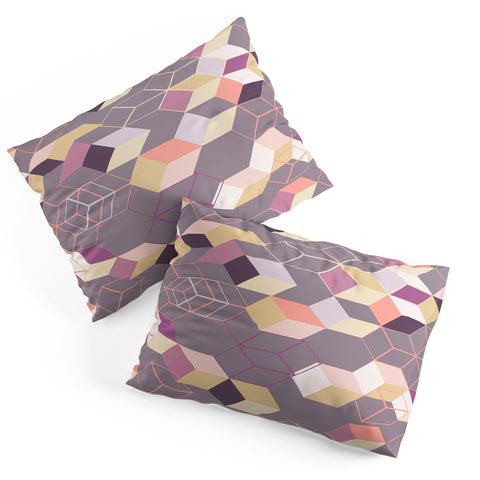 Mareike Boehmer 3D Geometry Cubes 1 Pillow Shams