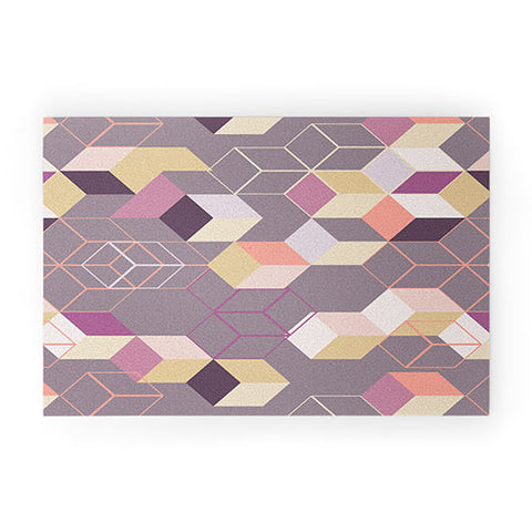 Mareike Boehmer 3D Geometry Cubes 1 Welcome Mat